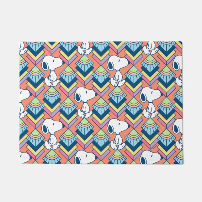 Erdnüsse | Snoopy Deko Dreams Pattern Fußmatte (Vorderseite)