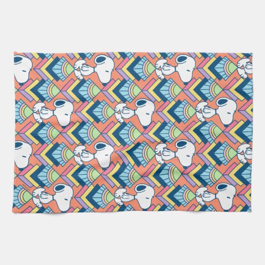 Erdnüsse | Snoopy Deko Dreams Pattern Geschirrtuch (Horizontal)