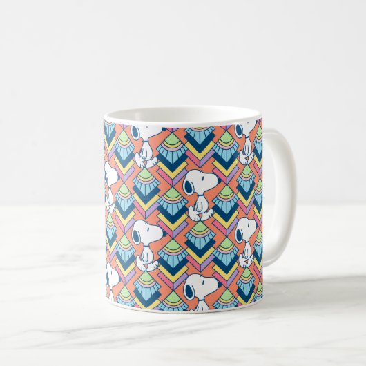 Erdnüsse | Snoopy Deko Dreams Pattern Kaffeetasse (VorderseiteRechts)