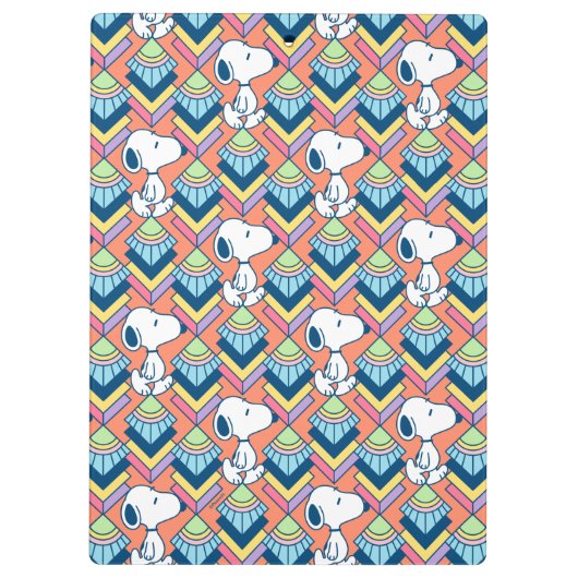 Erdnüsse | Snoopy Deko Dreams Pattern Klemmbrett (Rückseite)