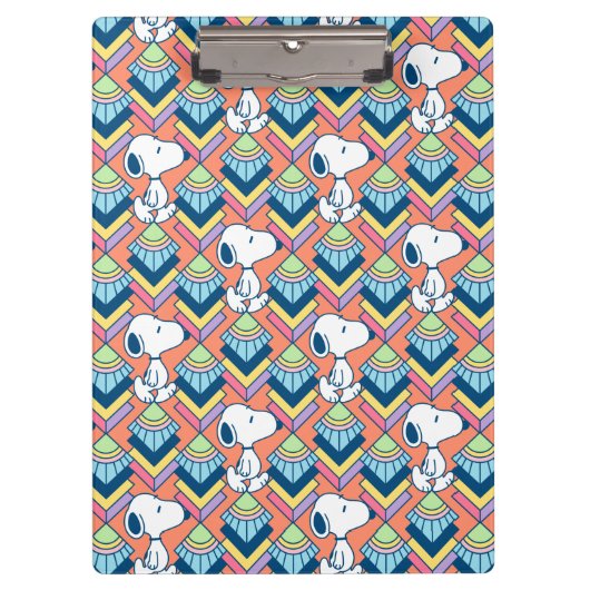 Erdnüsse | Snoopy Deko Dreams Pattern Klemmbrett (Vorderseite)