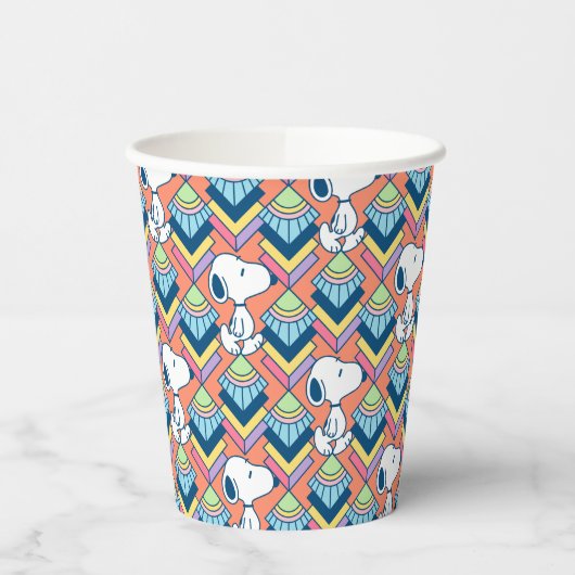Erdnüsse | Snoopy Deko Dreams Pattern Pappbecher (Links)