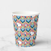 Erdnüsse | Snoopy Deko Dreams Pattern Pappbecher (Rechts)