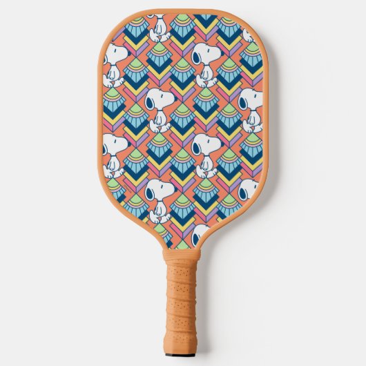 Erdnüsse | Snoopy Deko Dreams Pattern Pickleball Schläger (Rückseite)