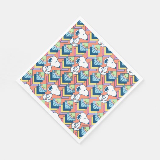 Erdnüsse | Snoopy Deko Dreams Pattern Serviette (Ecke)