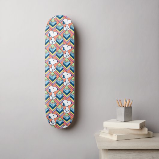 Erdnüsse | Snoopy Deko Dreams Pattern Skateboard (Wandkunst)