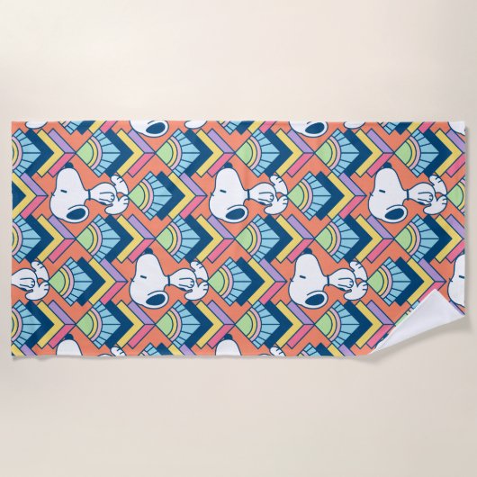 Erdnüsse | Snoopy Deko Dreams Pattern Strandtuch (Vorderseite)