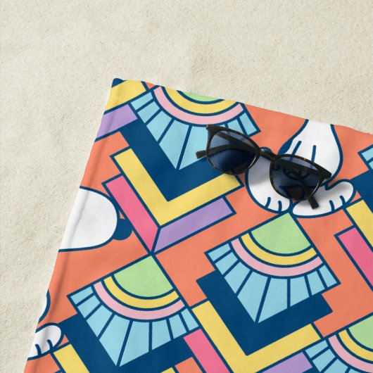 Erdnüsse | Snoopy Deko Dreams Pattern Strandtuch (Beispiel)