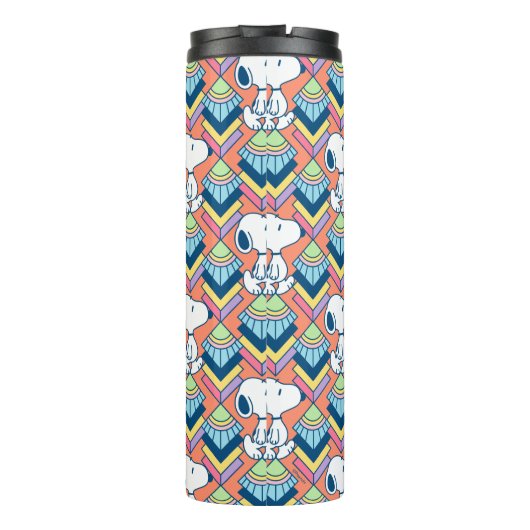 Erdnüsse | Snoopy Deko Dreams Pattern Thermosbecher (Rückseite)