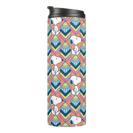 Erdnüsse | Snoopy Deko Dreams Pattern Thermosbecher (Nach rechts gedreht)