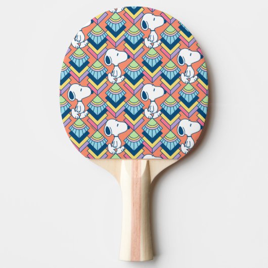 Erdnüsse | Snoopy Deko Dreams Pattern Tischtennis Schläger (Vorderseite)
