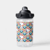 Erdnüsse | Snoopy Deko Dreams Pattern Trinkflasche (Rückseite)