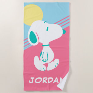 Erdnüsse   Snoopy Deko Dreams Sun   Name hinzufüge Strandtuch
