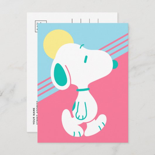 Erdnüsse | Snoopy Deko Dreams Sun Postkarte (Vorne/Hinten)