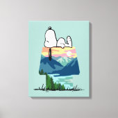 Erdnüsse | Snoopy Dog House Go Wild Leinwanddruck (Vorderseite)