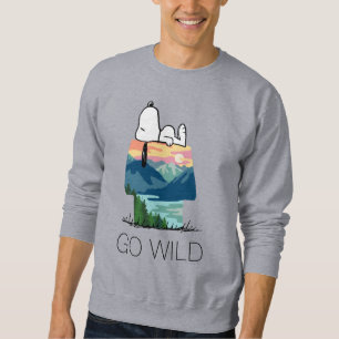Erdnüsse   Snoopy Dog House Go Wild Sweatshirt