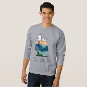Erdnüsse | Snoopy Dog House Go Wild Sweatshirt (Vorne ganz)
