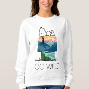 Erdnüsse   Snoopy Dog House Go Wild Sweatshirt