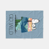 Erdnüsse | Snoopy Dog House Sunrise Fleecedecke (Vorderseite (Horizontal))