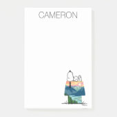 Erdnüsse | Snoopy Dog House Sunrise Post-it Klebezettel (Vorderseite)