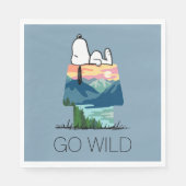 Erdnüsse | Snoopy Dog House Sunrise Serviette (Vorderseite)