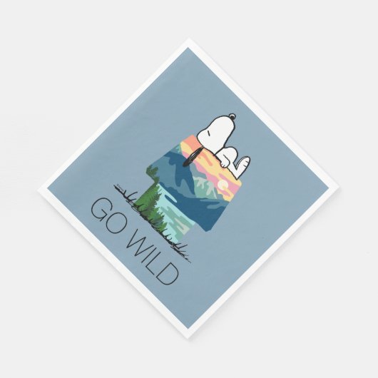 Erdnüsse | Snoopy Dog House Sunrise Serviette (Ecke)