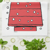 Erdnüsse | Snoopy Doghouse Snowflakes Geschirrtuch (Gefaltet)