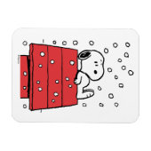 Erdnüsse | Snoopy Doghouse Snowflakes Magnet (Horizontal)