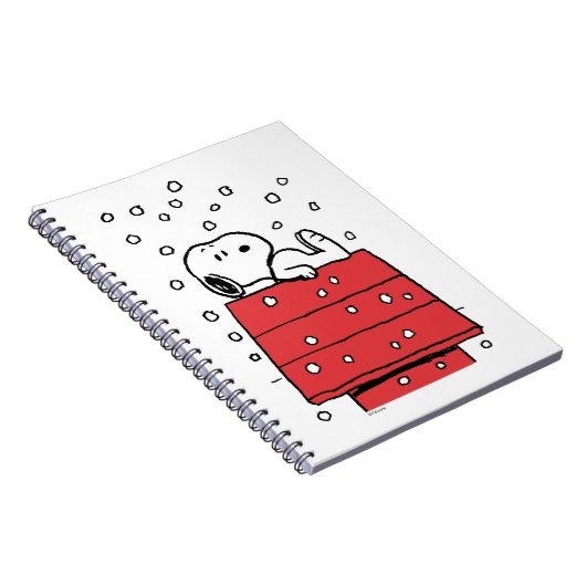 Erdnüsse | Snoopy Doghouse Snowflakes Notizblock (Rechte Seite)