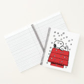 Erdnüsse | Snoopy Doghouse Snowflakes Notizblock (Innenseite)