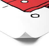 Erdnüsse | Snoopy Doghouse Snowflakes Poster (Ecke)