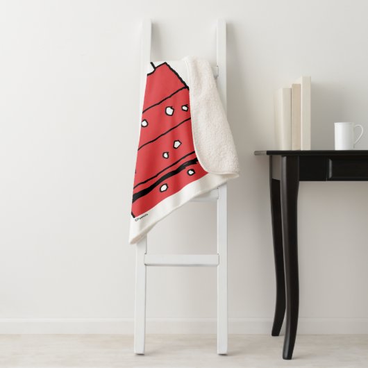 Erdnüsse | Snoopy Doghouse Snowflakes Sherpadecke (Beispiel)