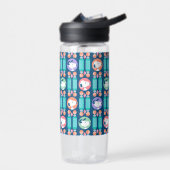 Erdnüsse | Snoopy Dunkelblau Deco Dreams Muster Trinkflasche (Links)