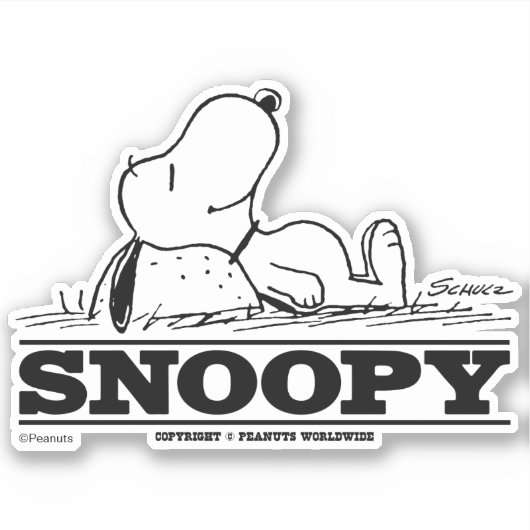 Erdnüsse | Snoopy-Erholung Aufkleber (Vorderseite)