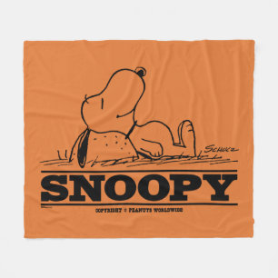 Erdnüsse   Snoopy-Erholung Fleecedecke