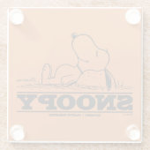 Erdnüsse | Snoopy-Erholung Glasuntersetzer (Rückseite)