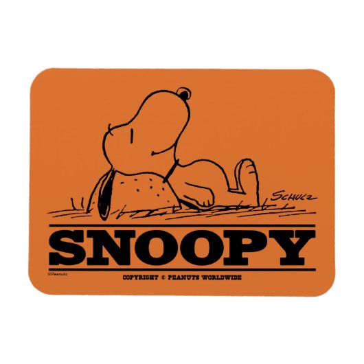 Erdnüsse | Snoopy-Erholung Magnet (Horizontal)