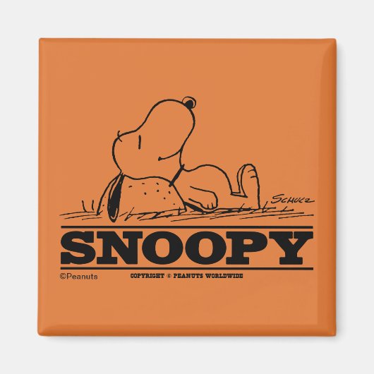 Erdnüsse | Snoopy-Erholung Magnet (Vorne)