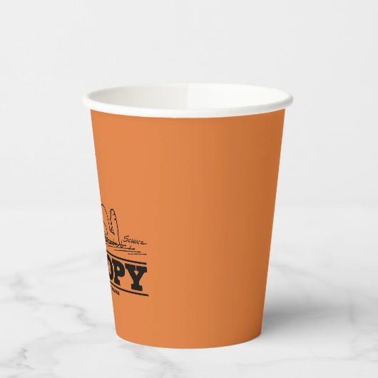 Erdnüsse | Snoopy-Erholung Pappbecher (Links)