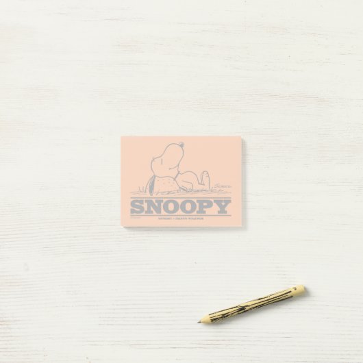 Erdnüsse | Snoopy-Erholung Post-it Klebezettel (Auf Schreibtisch)