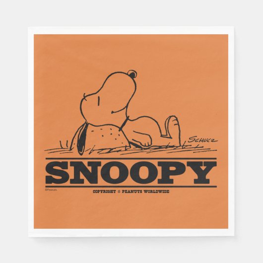 Erdnüsse | Snoopy-Erholung Serviette (Vorderseite)