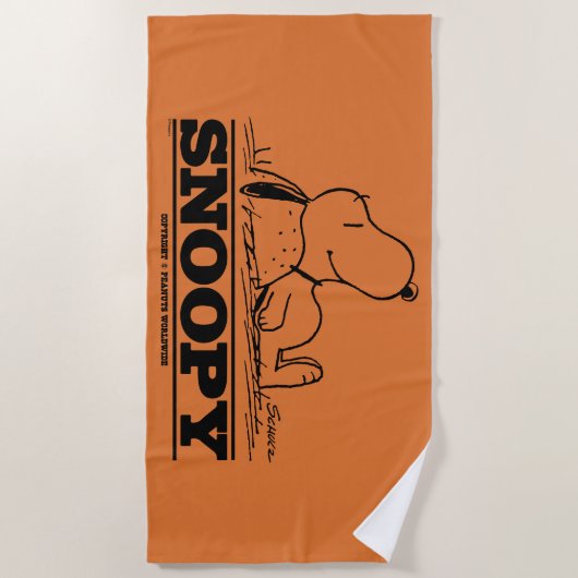 Erdnüsse | Snoopy-Erholung Strandtuch (Vorderseite)