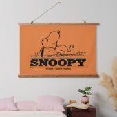 Erdnüsse | Snoopy-Erholung Wandteppich Mit Holzrahmen (Schlafzimmer)
