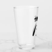 Erdnüsse | Snoopy Face | Name hinzufügen Glas (Rechts)