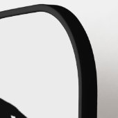 Erdnüsse | Snoopy Face | Name hinzufügen Pickleball Schläger (Linke Seite)