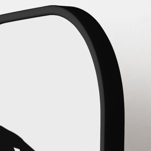 Erdnüsse | Snoopy Face | Name hinzufügen Pickleball Schläger (Linke Seite)