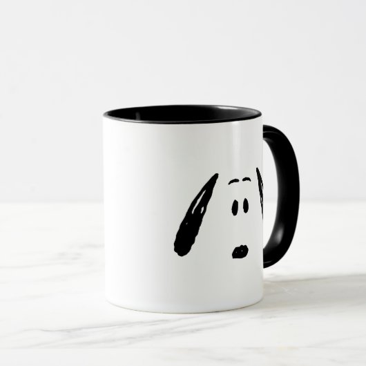 Erdnüsse | Snoopy Face Tasse (VorderseiteRechts)