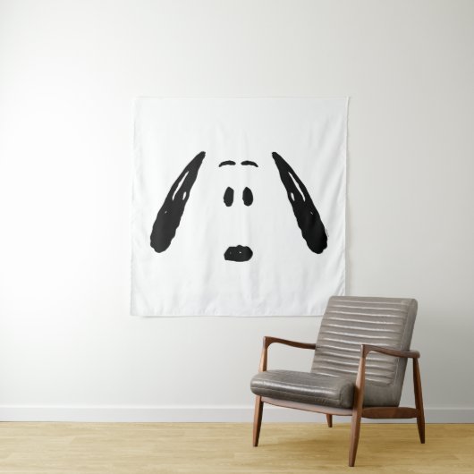 Erdnüsse | Snoopy Face Wandteppich (Beispiel)