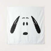 Erdnüsse | Snoopy Face Wandteppich (Vorderseite)