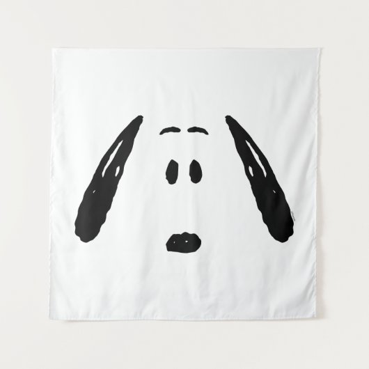 Erdnüsse | Snoopy Face Wandteppich (Vorderseite)